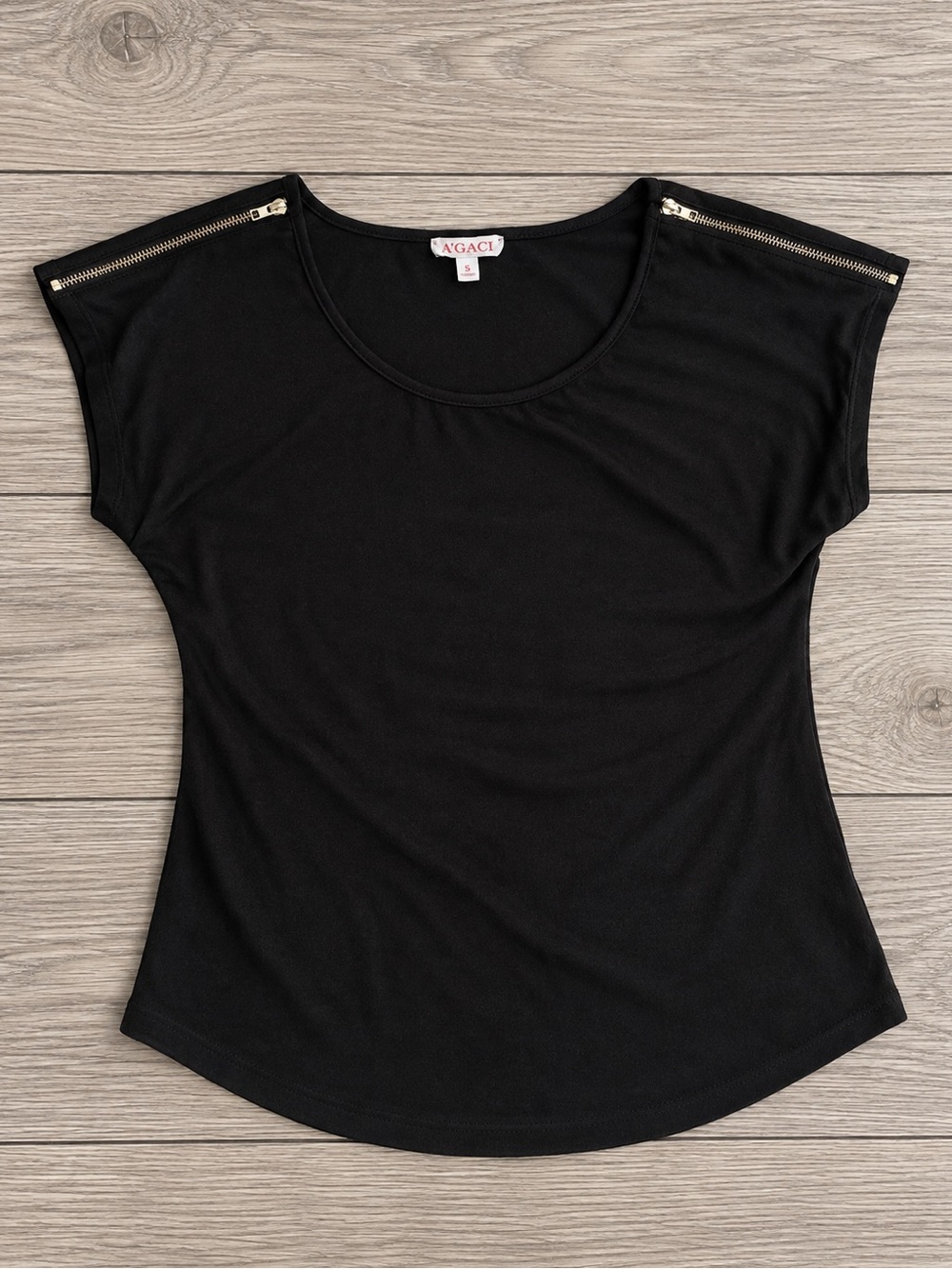 A’gaci | Black Zipper Top